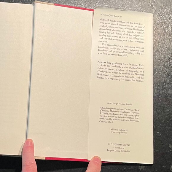 "Kate Remembered," by A. Scott Berg, 2003 First Ed. Hardcover - Picture 5 of 7
